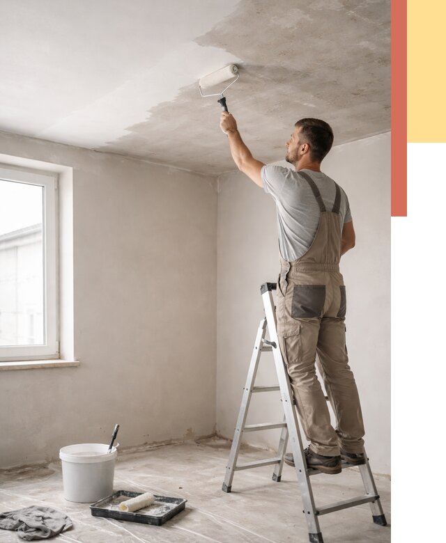 Грунтовка потолка в Учалах от 2542 руб. — быстро и недорого | ОТДЕЛОЧНИК-Члы