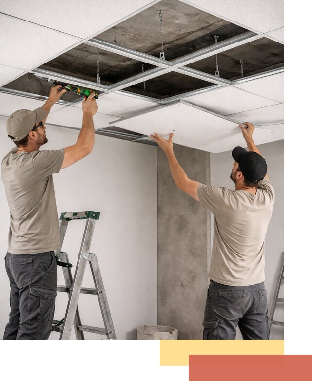 Монтаж потолка Армстронг под ключ в Учалах