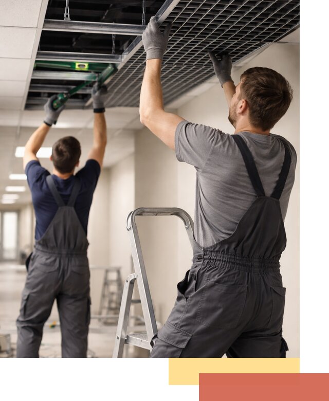 Монтаж потолка Грильято в Учалах: установка под ключ качественно