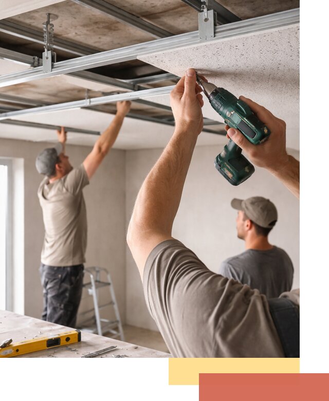 Монтаж акустического потолка в Учалах под ключ