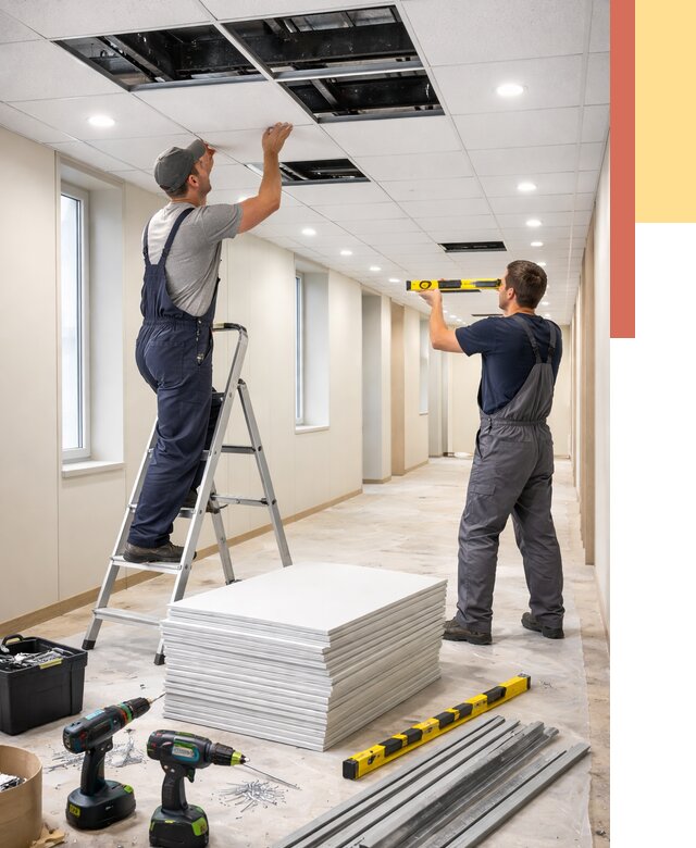 Ремонт потолка Армстронг в Учалах от 4575 руб. — быстро и недорого | ОТДЕЛОЧНИК-Члы