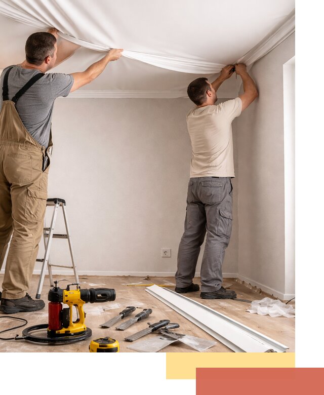 Монтаж ПВХ натяжного потолка в Учалах качественно и быстро