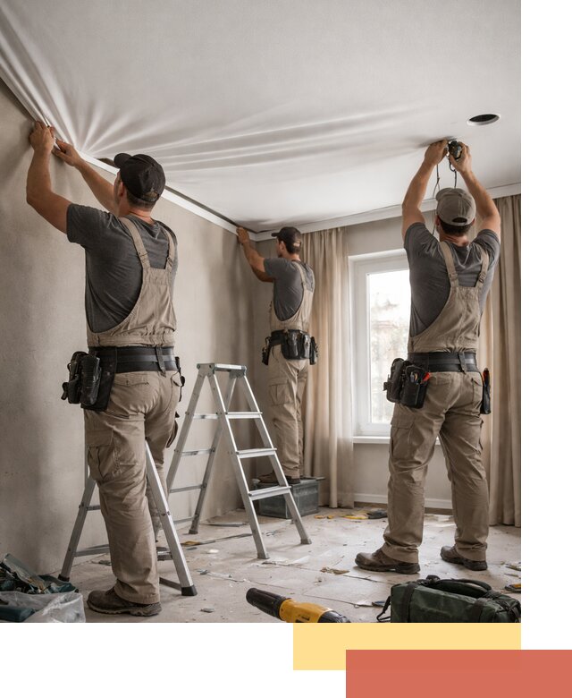 Монтаж матового натяжного потолка в Учалах качественно и быстро