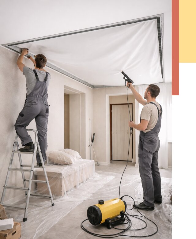 Монтаж натяжного потолка в прихожей в Учалах от 2694 руб. под ключ | ОТДЕЛОЧНИК-Члы