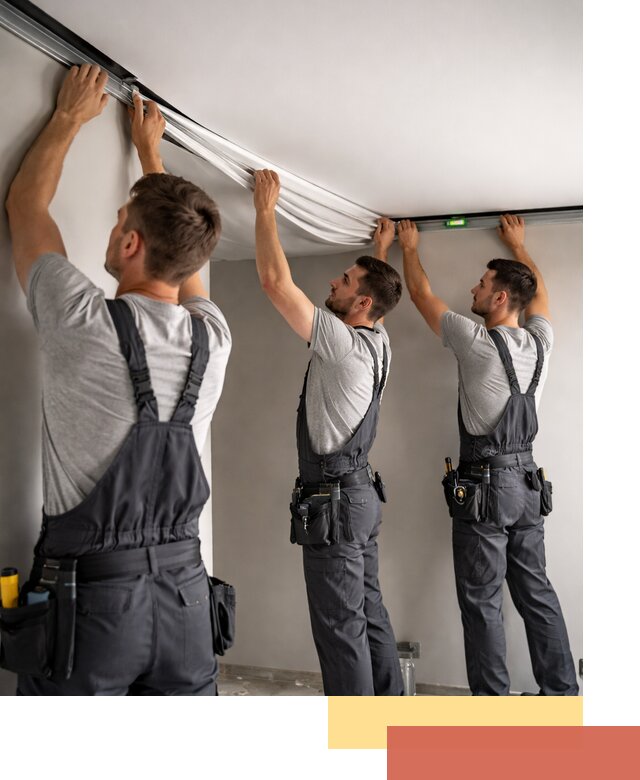 Теневые натяжные потолки в Учалах: монтаж и отделка быстро и качественно