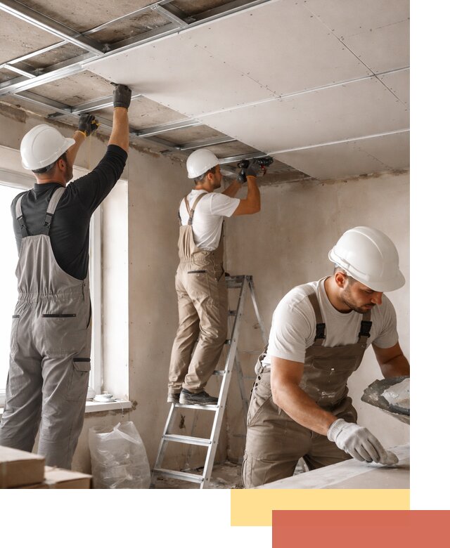 Одноуровневый потолок из гипсокартона в Учалах — монтаж и отделка