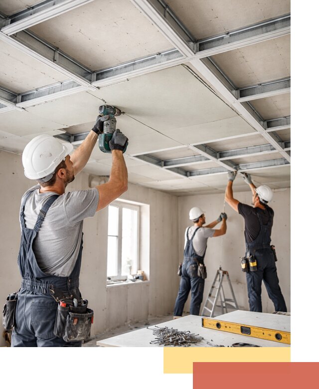 Кессонный потолок из гипсокартона под ключ в Учалах