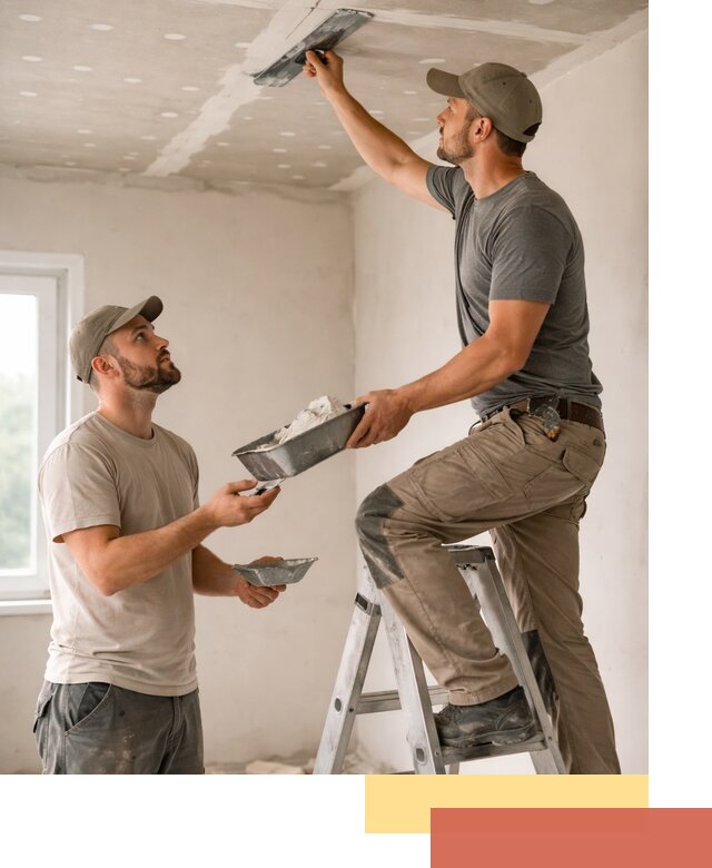 Шпаклевка потолка из гипсокартона в Учалах качественно и быстро