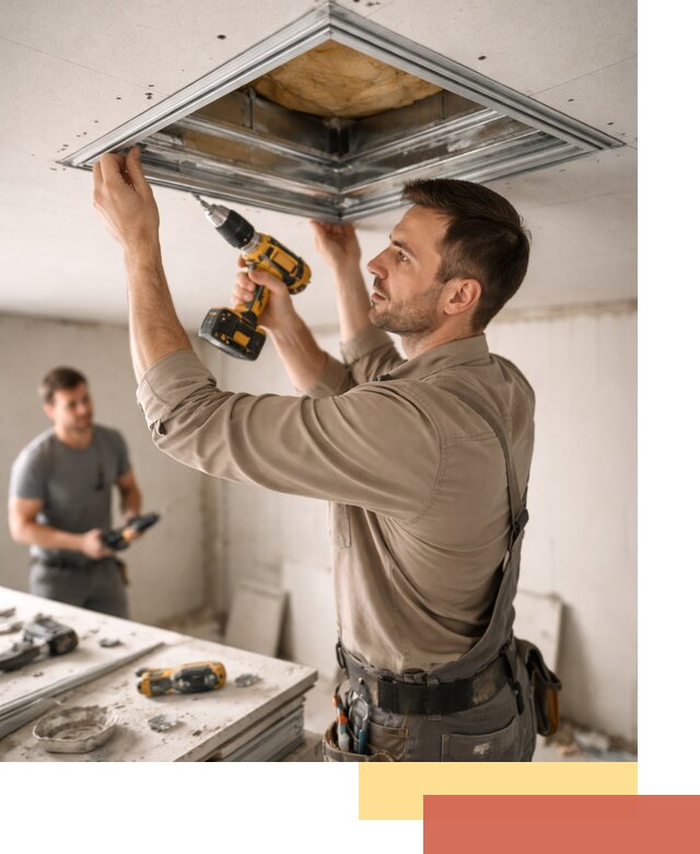 Монтаж люка в потолок из ГКЛ в Учалах