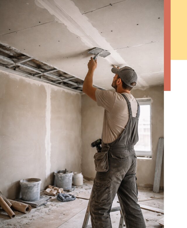 Ремонт потолка из гипсокартона в Учалах от 661 руб./м² — быстро и недорого | ОТДЕЛОЧНИК-Члы