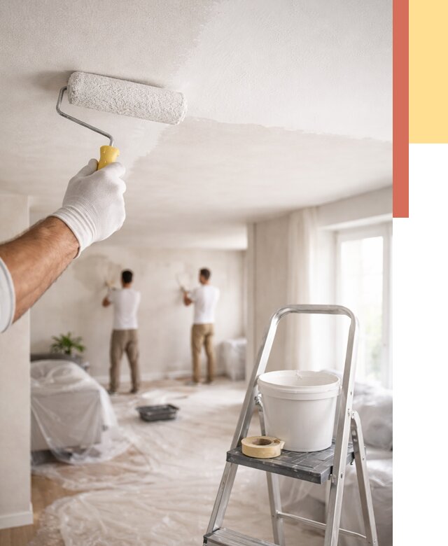 Покраска потолка акриловой краской в Учалах от 2542 руб. | ОТДЕЛОЧНИК-Члы