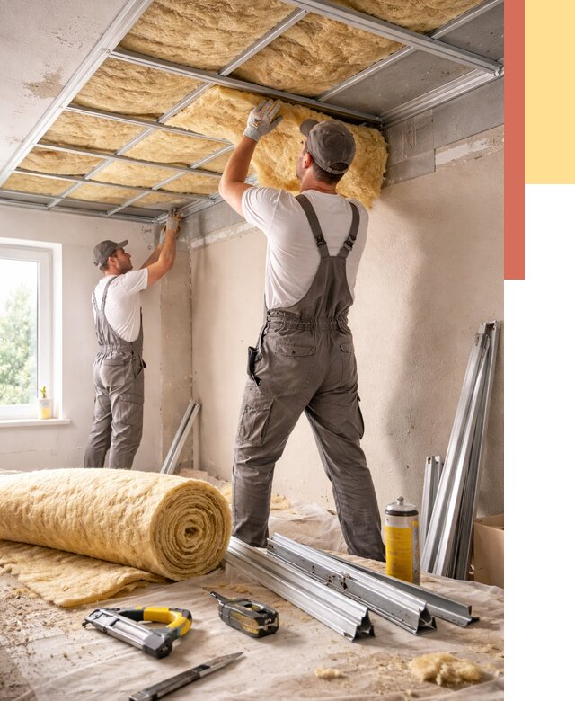 Утепление потолка в Учалах от 7320 руб/м2 — недорого, быстро, под ключ | ОТДЕЛОЧНИК-Члы