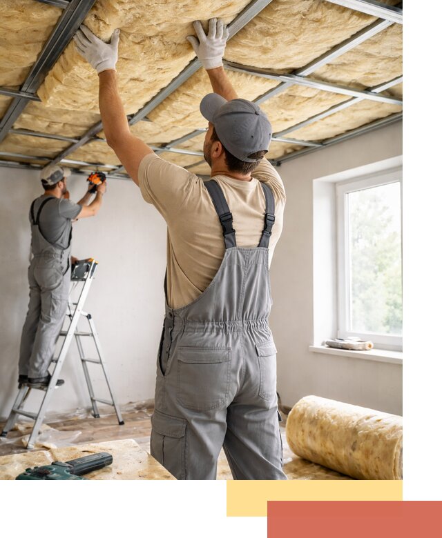 Утепление потолка под ключ в Учалах качественно и быстро