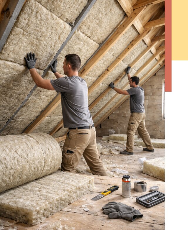 Утепление потолка минватой в Учалах от 1474 руб. — быстро и недорого | ОТДЕЛОЧНИК-Члы