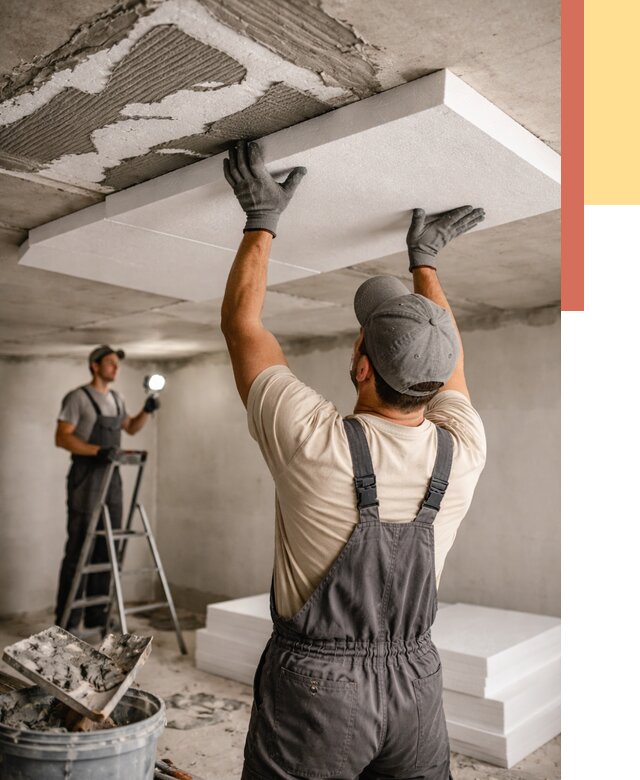 Утепление потолка пенопластом в Учалах от 4575 руб/м2 — недорого и быстро | ОТДЕЛОЧНИК-Члы