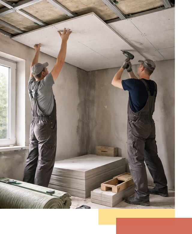 Шумоизоляция потолка панелями ЗИПС в Учалах